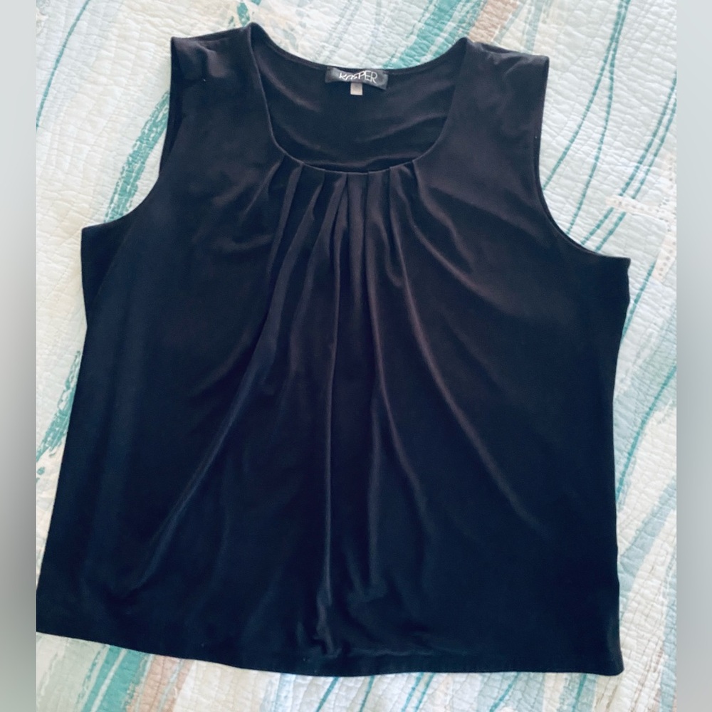 Kasper Elegant XL Black Tank Top